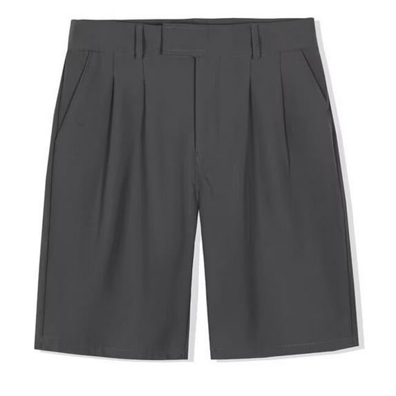 OSOLU Solid Color Men's Cozy Summer Shorts Comfortable Breathable Slim Fit Dress Chino Shorts For Business Leisure Outdoor Activities Fashionable Classic Leisure Bottoms