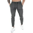 thumbnail image 1 of OSOLU Solid Color Men's Gym Pants Workout Running Athletic Joggers Slim Fit Sport Track Pants With Zipper Pockets Trousers Everyday Comfort Versatile Bottoms, 1 of 3