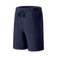 thumbnail image 1 of OSOLU Solid Color Men's New Summer Heavyweight Line Jacquard Casual Sports Sweatpants Loose Trend Beach Shorts Everyday Comfort Versatile Bottoms, 1 of 9