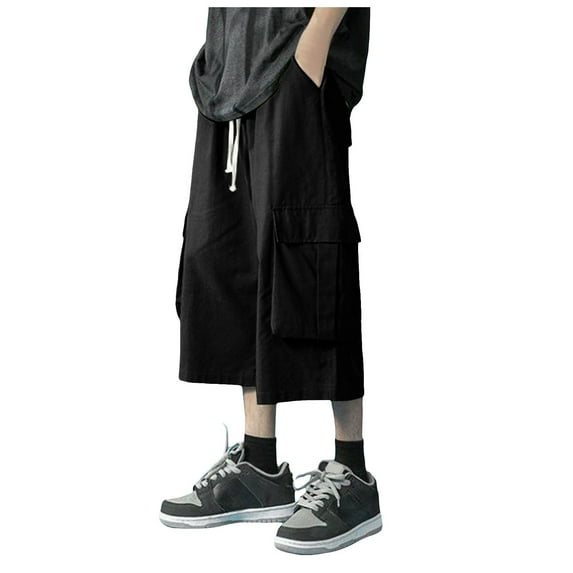 OSOLU Solid Color Men's Shorts Casual Denim Shorts With Pockets Plus Size Daily Relaxed Fit Breathable Active Athletic Casual Bottoms