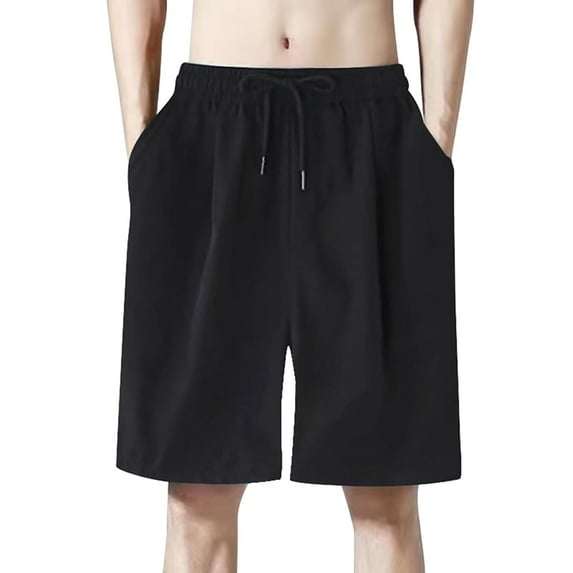 OSOLU Solid Color Men's Shorts With Deep Pockets Loose Fit Casual Shorts For Running Workout Training Basketball Everyday Comfort Versatile Bottoms