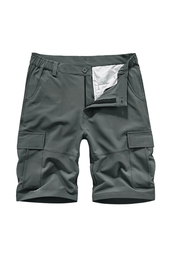 Solid Color Men's Slim Fit Stretch Denim Shorts Ripped Jean Shorts For Men Fashion Straight Comfort Flex Waist Short Fashionable Classic Leisure Bottoms