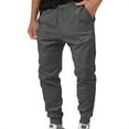 thumbnail image 1 of OSOLU Solid Color Men's Slim Joggers Workout Pants For Gym Running Bodybuilding Athletic Bottom Sweatpants With Deep Pockets Trousers Daily Relaxed Fit Breathable Bottoms, 1 of 4