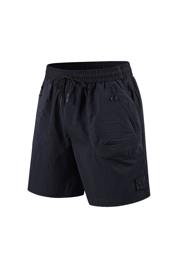 Solid Color Men's Summer Sports Sweatpants Outdoor Hitchhiking Wind Running Fitness Sports Sweatpants Shorts Sun Shorts Ice Silk Speed Dry Pants Trousers Daily Relaxed Fit Breathable Bottoms