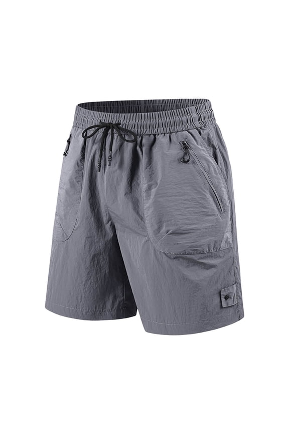 Solid Color Men's Summer Sports Sweatpants Outdoor Hitchhiking Wind Running Fitness Sports Sweatpants Shorts Sun Shorts Ice Silk Speed Dry Pants Trousers Daily Relaxed Fit Breathable Bottoms