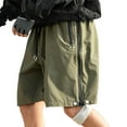 thumbnail image 1 of OSOLU Solid Color Men's Summer System Sports Sweatpants Leisure Travel Loose Soft Versatile Shorts Water Oil Breathable Quick Drying Casual Shorts Bottoms, 1 of 4