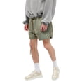 thumbnail image 1 of OSOLU Solid Color Mens Comfortable Casual Loose Drawstring Knee Length Tracksuit Shorts Fashionable Classic Leisure Active Athletic Casual Bottoms, 1 of 5