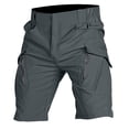 thumbnail image 1 of OSOLU Solid Color Mens Fashionable Casual Outdoor Lightweight Breathable Multi Pocket Zippered Casual Shorts Daily Relaxed Fit Breathable Bottoms, 1 of 5