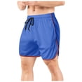 thumbnail image 1 of OSOLU Solid Color Mens Shorts Mesh Straight Shorts Fitness Beach Sports Sweatpants Shorts Fashionable Classic Leisure Workout Training Joggers Bottoms, 1 of 5