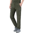 thumbnail image 1 of OSOLU Solid Color Mens Stretch Work Hiking Pants Quicking Dry Lightweight Windproof Outdoor Travel Climbing Fishing Pants Cargo Pants Trousers Fashionable Classic Leisure Bottoms, 1 of 7