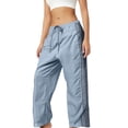 thumbnail image 1 of OSOLU Solid Color Stylish Women Cozy Pants Daily Wear Sports Sweatpants Loose Fit Long Trousers Spring Summer Fall Easy Care Options Available Everyday Comfort Versatile Bottoms, 1 of 4