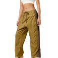 thumbnail image 1 of OSOLU Solid Color Stylish Women Cozy Pants Daily Wear Sports Sweatpants Loose Fit Long Trousers Spring Summer Fall Easy Care Options Available Fashionable Classic Leisure Bottoms, 1 of 4