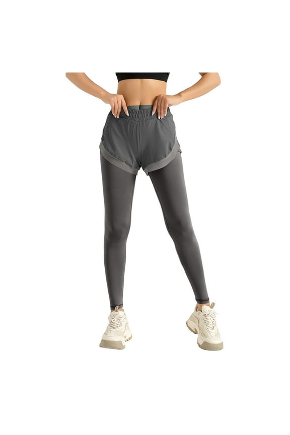 Solid Color Two Women Fitness Exercise Yoga Casual Pants Trousers Everyday Comfort Versatile Active Athletic Casual Bottoms