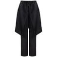 thumbnail image 1 of OSOLU Solid Color Vintage Irregular Trousers Men's Trousers Baggy Slacks Men's Trousers Gothic Trousers Everyday Comfort Versatile Bottoms, 1 of 5