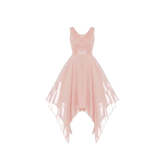 OSOLU Solid Color Women Casual Dress Elegant Deep V-Neck Sleeveless Lace Chiffon Party Wedding Maxi Dress For Daily Wear Vacation Dating Soft Sundress Vacation 2025 Elegant Classy Dresses