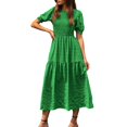 thumbnail image 1 of OSOLU Solid Color Women Casual Summer Dress Sleeveless Flowy Maxi Dress With Waist Tie For Vacation Date Night Dresses Relaxed Fit Sundress Wedding Guest Dress, 1 of 5