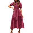 thumbnail image 1 of OSOLU Solid Color Women Casual Summer Dress Sleeveless Flowy Maxi Dress With Waist Tie For Vacation Date Night Dresses Stylish Sundress Dresses For Women 2025 Elegant Classy, 1 of 5