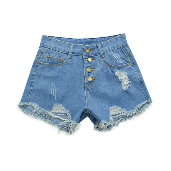 OSOLU Solid Color Women Shorts Jeans Women Clothing Beach Vacation Fashion Set Fashionable Denim Shorts S 5XL Daily Relaxed Fit Breathable Bottoms