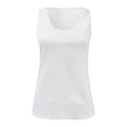 thumbnail image 1 of OSOLU Solid Color Women Sleeveless Scoop Neck Ribbed Knit Fitted Tank Tops Basic Tight Shirts Holiday Dailywear, 1 of 5