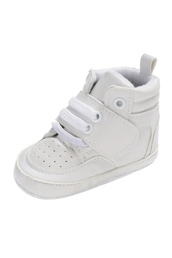 Spring Summer Children Baby Toddler Shoes Boys Girls Floor Sports Shoes Sneakers Flat Bottom Breathable Light High Tops Solid Color Boho Footwear, 0-6 Months