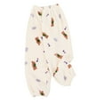 thumbnail image 1 of OSOLU Teen Girls Pants Fall Winter Loose Fit Flannel Fuzzy Bottoms Cozy Warm Thermal Soft Loungewear Leisure Stylish Trousers, 1 of 2