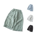 thumbnail image 1 of OSOLU Girls Pants Solid Color Summer Soft Lightweight with Pockets Long Bottom Casual Comfortable Daily Wear Vacation Playful Trousers, 1 of 4
