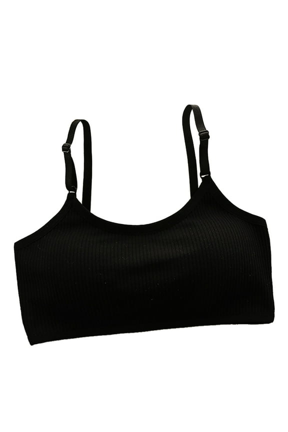 Toddler Back Double Mesh Bras For Girls Teen Girls Sports Bras Comfort Soft Solid Color Bras Baby Breathable Dailywear, 6-15 Years