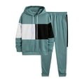 thumbnail image 1 of OSOLU Toddler Boy Hoodie Casual Pants Suit Fall Winter Color Shirt Sports Casual Pants Suit Birthday Dailywear, 7-8 Years, 1 of 7