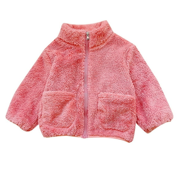 OSOLU Toddler Boys Girls Coats Long Sleeve Full Zip Kids Jacket Winter Coat Lightweight Spring Fall Outwear Cozy Dailywear, 3-4 Years