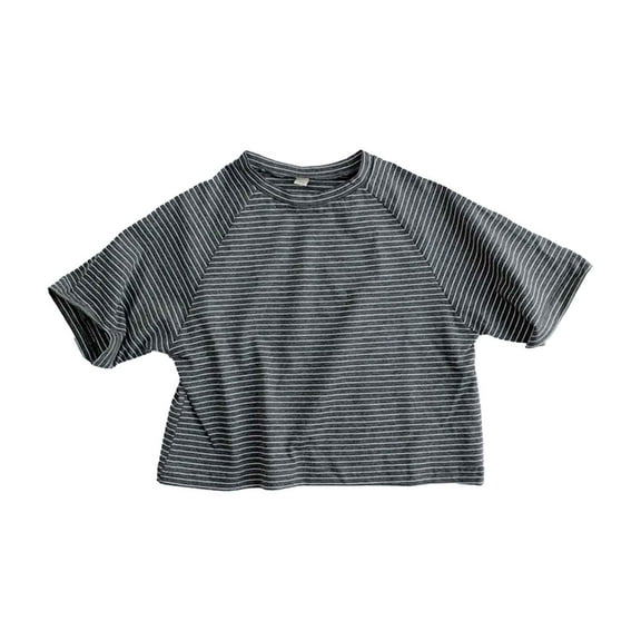 OSOLU Toddler Boys Girls Polo Shirts Short Sleeve Summer Casual Tops Beach Holiday Striped T Shirt Baby Leisure Dailywear, 3-4 Years