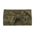 thumbnail image 1 of OSOLU Toddler Boys Girls Solid Color Bowknot Stretch Knitted Hairband Headwear Headband Lovely Dailywear, One Size, 1 of 1