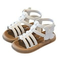thumbnail image 1 of OSOLU Toddler Child Fashion Soft Soled Sports Shoes Sneakers Open Toed Roman High Tops Sandals (1 9 Years ) Relaxed Fit Shoes, 4.5-5 Years, 1 of 3