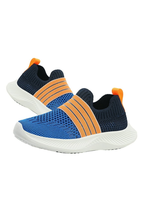 Toddler Child Lightweight Breathable Sports Shoes Sneakers Lace Up Running Sneakers Newborn Birthday Footwear, 9-10