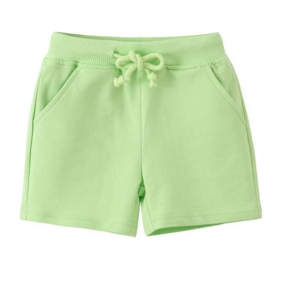 OSOLU Toddler Girls Boys Kids Sport Solid Color Casual Shorts Fashion Beach Cargo Pants Shorts Trendy Dailywear, 18-24 Months