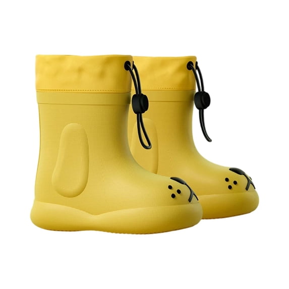 OSOLU Toddler Girls Boys Rain Boots Outdoor Rainy Days Comfortable Short Ankle Boots Durable Sole Lightweight Hiking All Seasons Classic Versatile Shoes