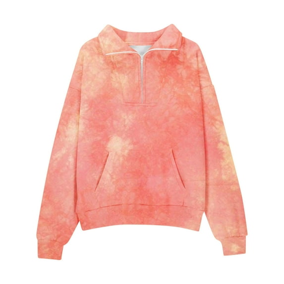 OSOLU Toddler Girls Half Zip Sweatshirt Quarter Zip Pullover Sweatshirts Fall Clothes With Pocket For Teen Girls Infants Boho Dailywear, 13-14 Years