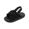 thumbnail image 1 of OSOLU Toddler Girls Sandals Kids Comfortable Open Toe Casual Summer Shoes Age 1 6 Lightweight Breathable Footwear Baby Classic Shoes, 5-6 Years, 1 of 4