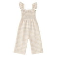 thumbnail image 1 of OSOLU Toddler Girls Sleeveless LattIce Cream Prints Tops Bottoms Jumpsuit Onesie One-Pieces Baby Trendy Dailywear, 6-12 Months, 1 of 5