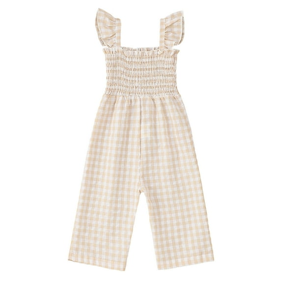 OSOLU Toddler Girls Sleeveless LattIce Cream Prints Tops Bottoms Jumpsuit Onesie One-Pieces Infants Lovely Dailywear, 18-24 Months
