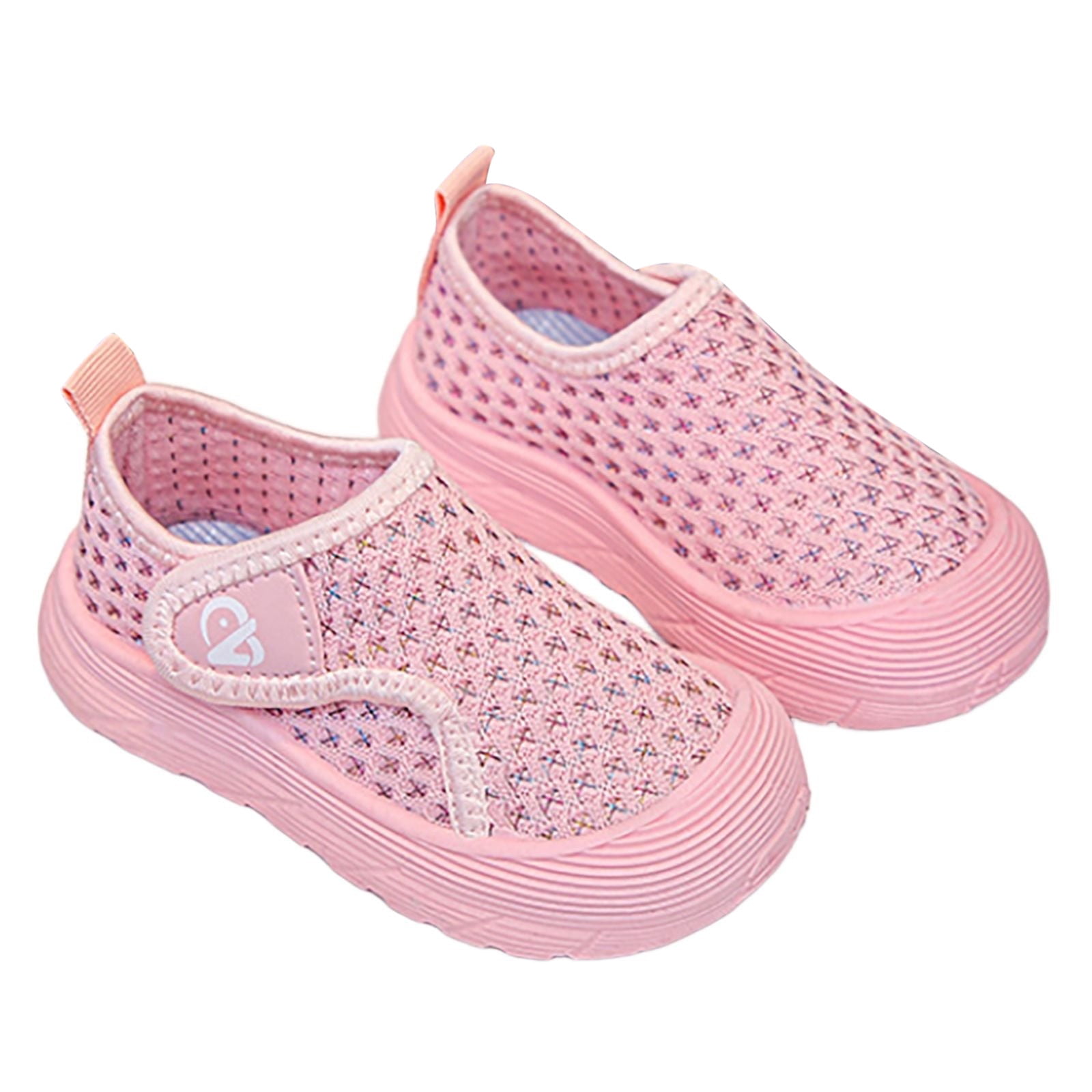 OSOLU Toddler Indoor Shoes Girls Canvas Shoes Soft Soled Shoes Baby Shoes Cloth Shoes Child Shoes Birthday Footwear, 7-8Years