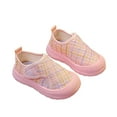 thumbnail image 1 of OSOLU Toddler Indoor Shoes Girls Canvas Shoes Soft Soled Shoes Baby Shoes Cloth Shoes Child Shoes Cozy Footwear, 6-7Years, 1 of 6