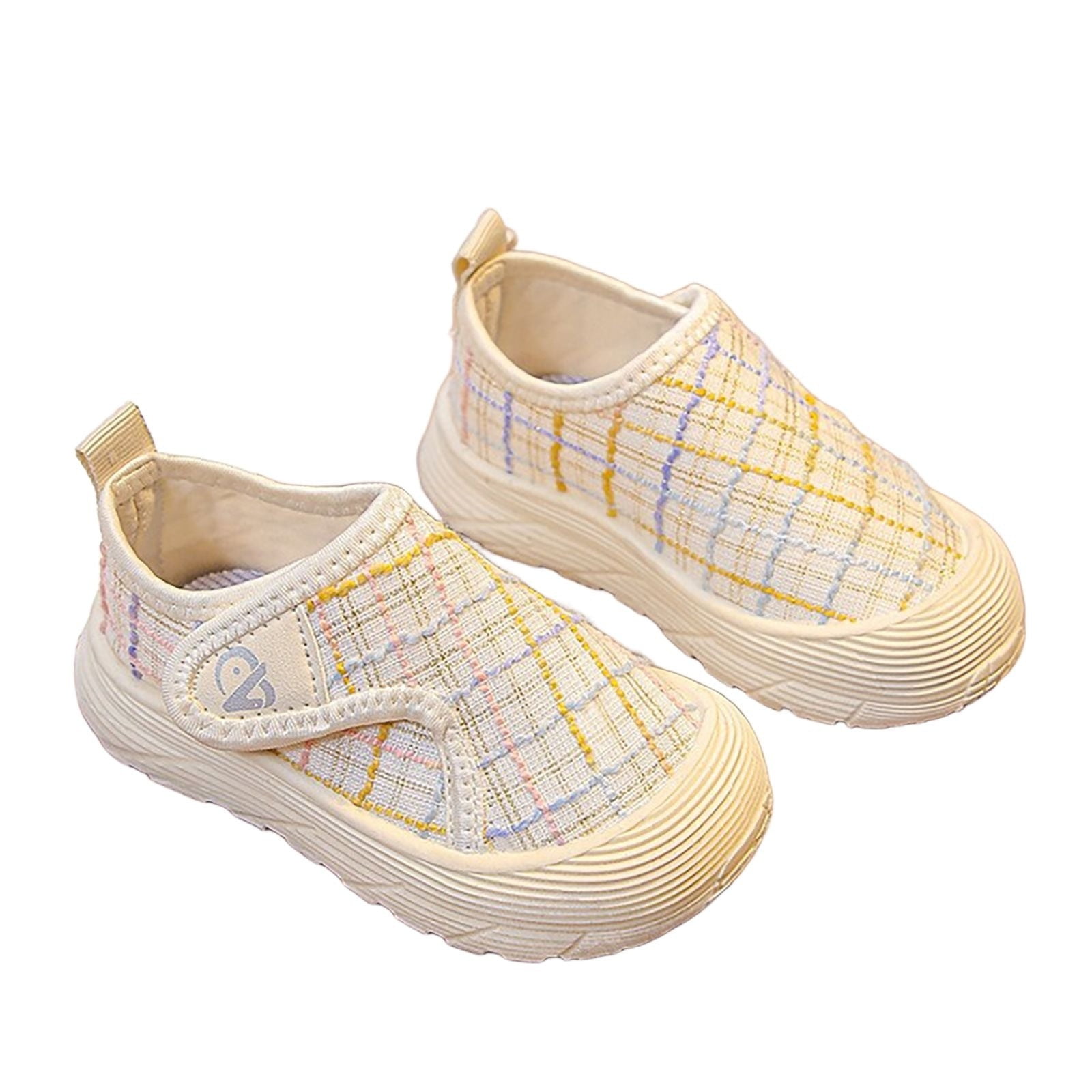 OSOLU Toddler Indoor Shoes Girls Canvas Shoes Soft Soled Shoes Baby Shoes Cloth Shoes Child Shoes Lovely Footwear, 6-7Years