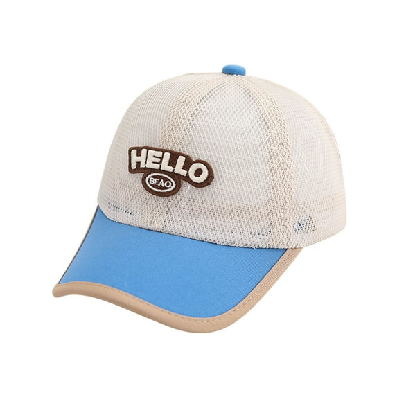OSOLU Toddler Kids Baseball Cap Summer Mesh Sun Hat For Boys Girls Outdoor Sports Casual Playground Sun Adjustable Snapback Baby Soft Dailywear, 2-8 Years