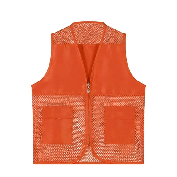 OSOLU Toddler Kids Unisex Mesh Breathable Fishing Vest Pockets Photography Travel Hiking Waist Coat Jacket For Adults And Youth Baby Cute Dailywear, 6-7 Years