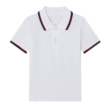 OSOLU Toddler Polo Shirt Kids Girls Boys Short Sleeve Classic Loose Tunic Tops Soft Blouse Solid Color Tee Tops Lovely Dailywear, 3-4 Years
