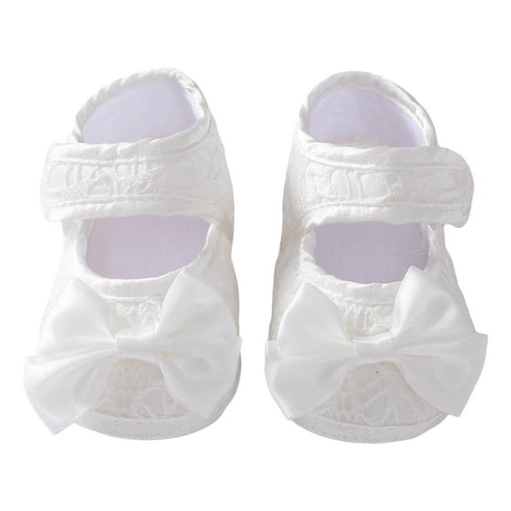 OSOLU Toddler Shoes Fashionable Floral Cute Flower Decoration Hook Loop Lightweight Walking Shoes Baby Breathable Footwear, 0-6 Months