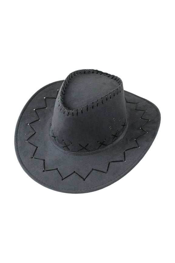 Toddler Suede Kid's Cowboy Hat For Themed Parties Dress Up Hats Cap Newborn Breathable Dailywear, One Size