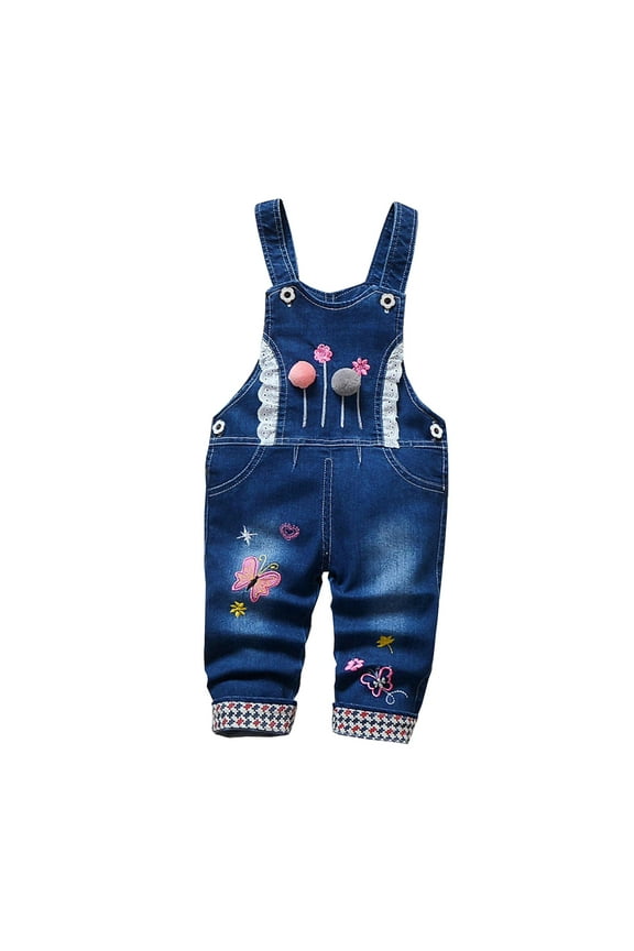 Toddler Summer Child Pants Baby Jumpsuit Onesie Baby Overalls Denim Shorts Boys Girls Wear Versatile Dailywear, 3-4 Years