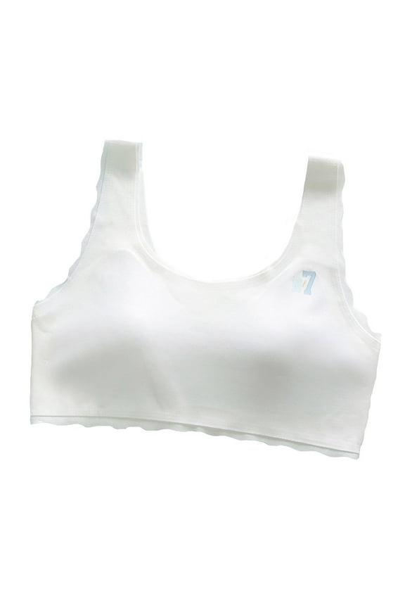 Toddler Training Bras For Girls Teen Girls Sports Bras Comfort Soft Solid Color Bras Infants Versatile Dailywear, 9-12 Years
