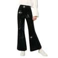 thumbnail image 1 of OSOLU Women Fashion Sequined Pants Stretch High Waisted Wide Leg Pants Solid Color Loose Pants Sparkly Holiday Carnival Party Dance Pants Trousers Fashionable Classic Leisure Bottoms, 1 of 3